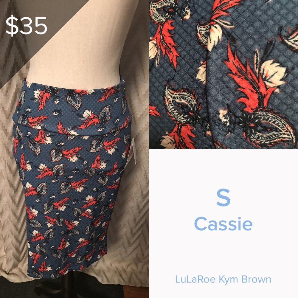 Lularoe Cassie Skirt Floral Design